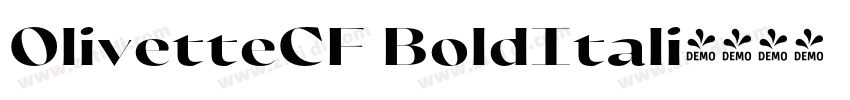 OlivetteCF BoldItali字体转换